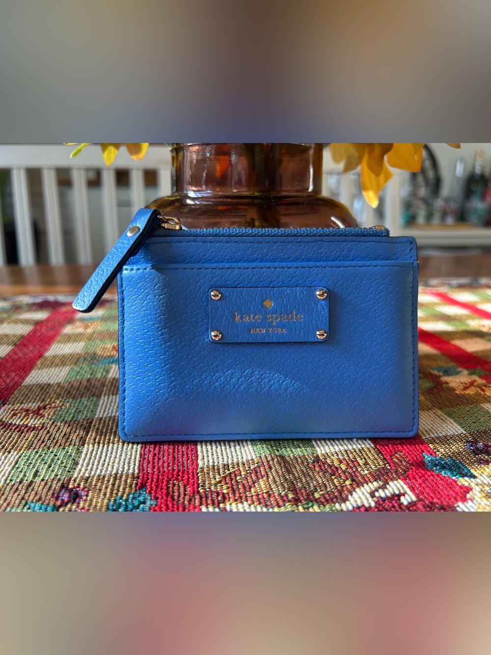 kate ♠️ spade Cobalt blue card wallet